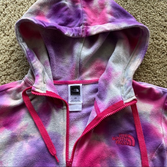 tie dye north face hoodie